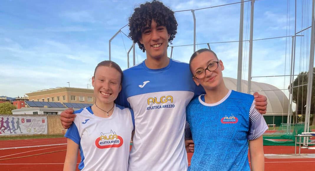 Cinque medaglie per l’Alga Atletica Arezzo ai Campionati Allievi