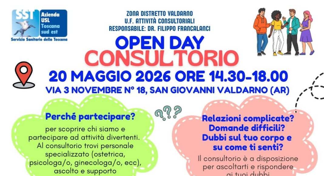 Open day al Consultorio giovani di San Giovanni Valdarno
