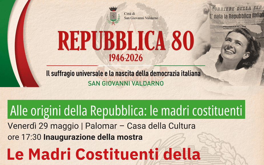 “Repubblica 80” la mostra dedicata alle Madri Costituenti a Palomar