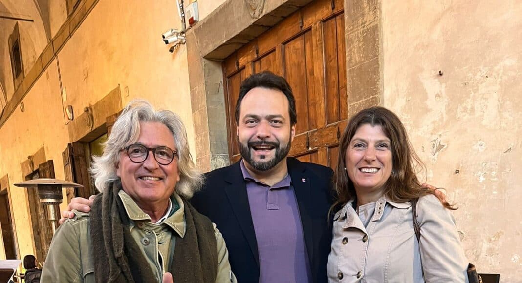 Fabio Massimo Castaldo ad Arezzo per sostenere Cherici e Totaro