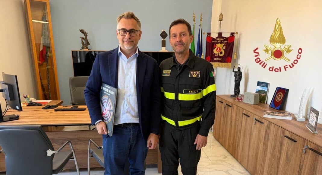 Comanducci in visita al Comando Provinciale dei Vigili del Fuoco