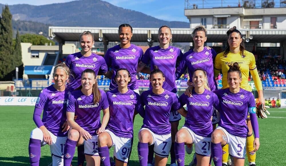 La squadra femminile della Fiorentina in ritiro a Sansepolcro