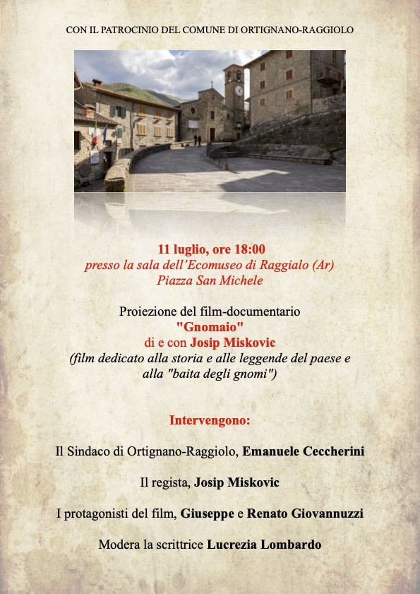 Raggiolo presenta la pellicola del regista italo-croato Josip Miskovic