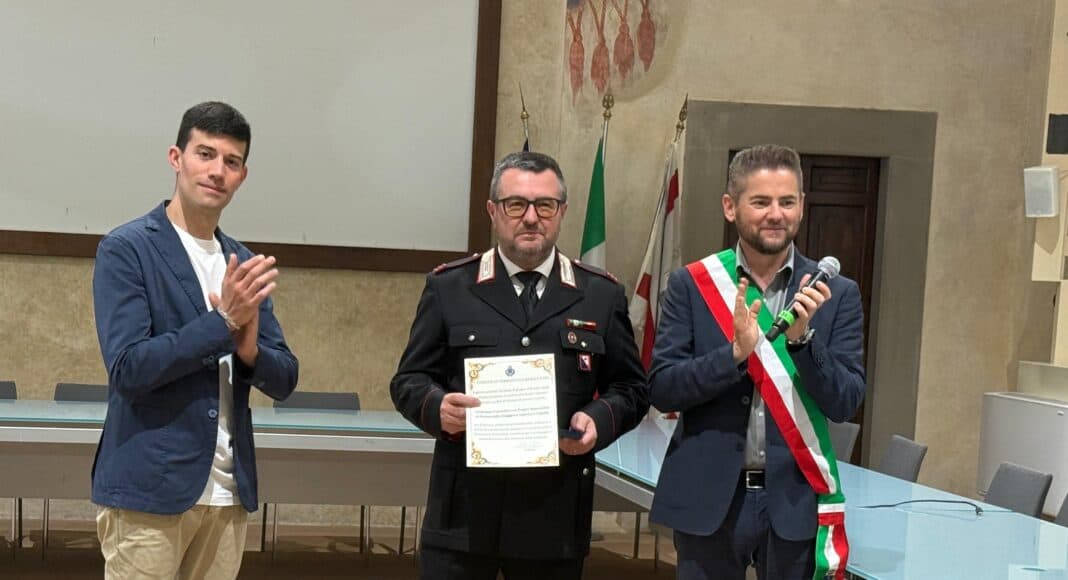 Terranuova: Poggio Bracciolini al Maresciallo Maggiore Gianluca Cipolla