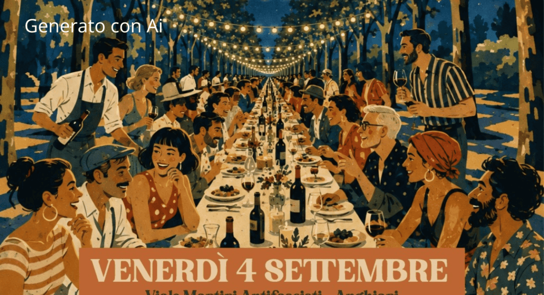 Tutto pronto ad Anghiari per la 30esima edizione della Cena nel Viale