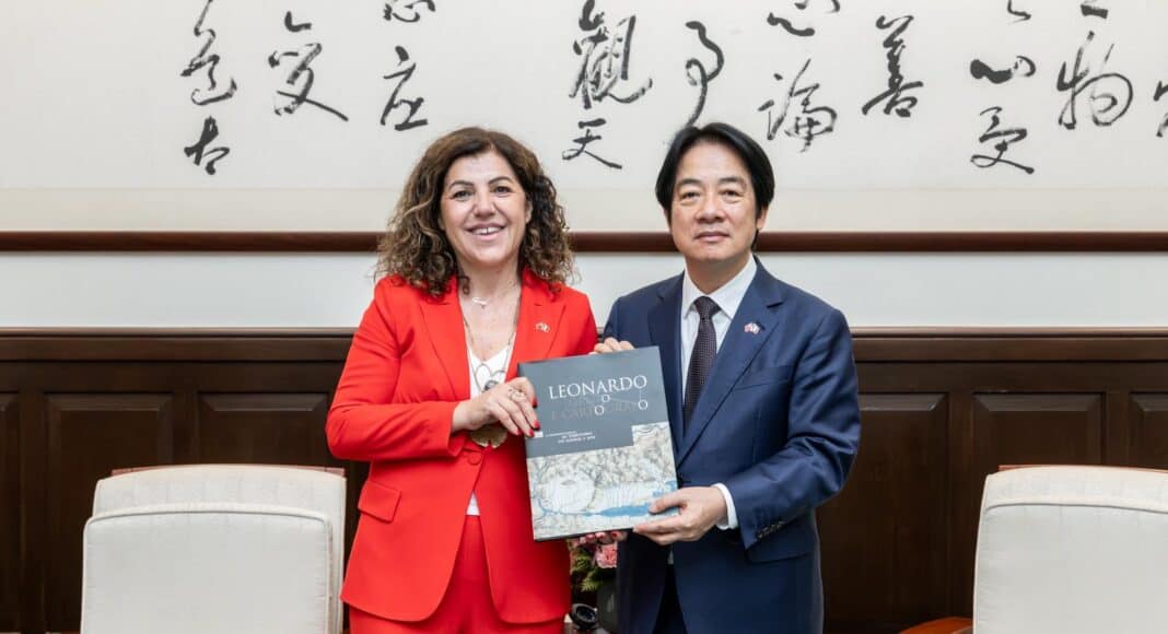 Taiwan, Tiziana Nisini con il Presidente di Taiwan Lai Ching-te.