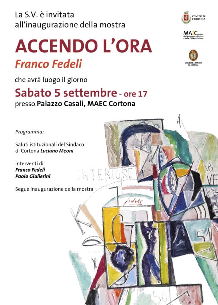 Il pittore aretino Franco Fedeli