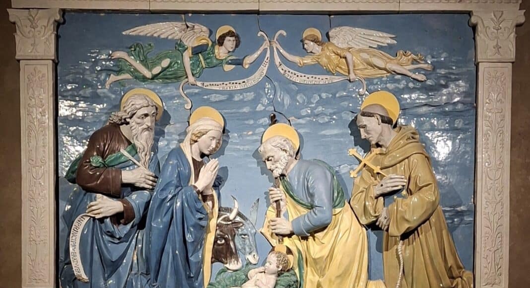 Anghiari (AR). Palazzo Taglieschi. Andrea e Girolamo della Robbia, Natività (1505-1510)