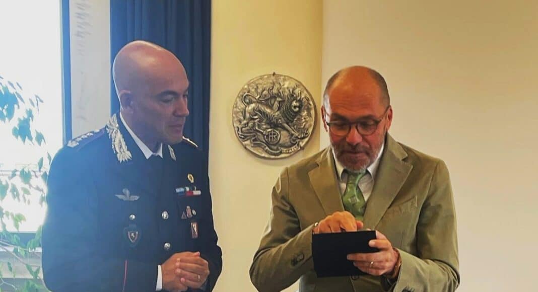 Il Prefetto Stelo in visita al Comando dei Carabinieri di Arezzo