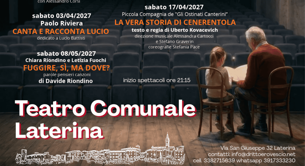 Al via l'11esima stagione teatrale del Teatro Comunale di Laterina