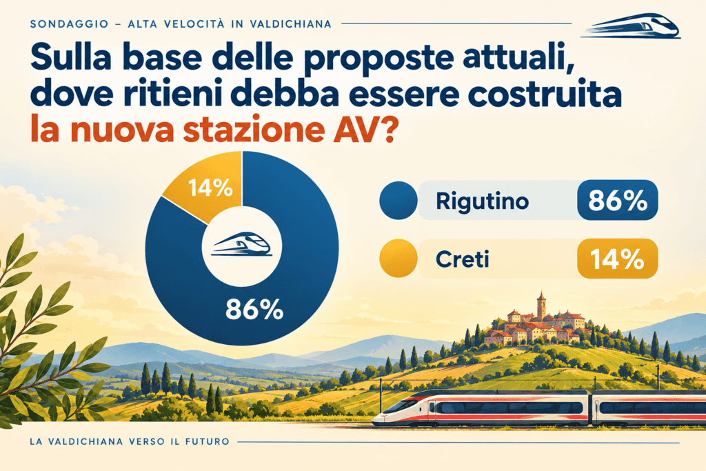 Sondaggio Medioetruria la stazione AV per far crescere la Valdichiana