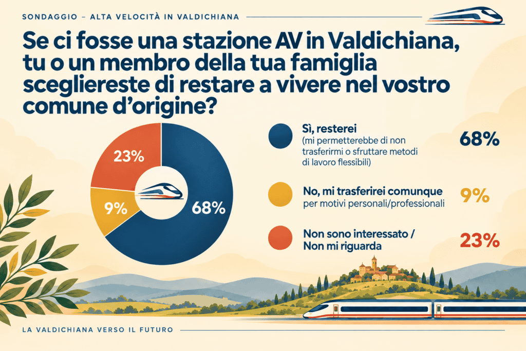 Sondaggio Medioetruria la stazione AV per far crescere la Valdichiana